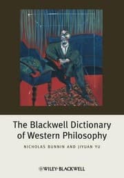 Tapa de The Blackwell dictionary of Western philosophy