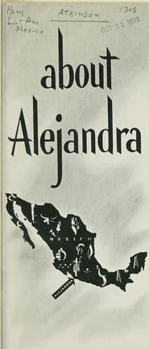 Tapa de About Alejandra