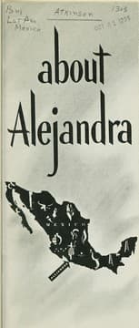 Tapa de About Alejandra