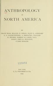 Tapa de Anthropology in North America