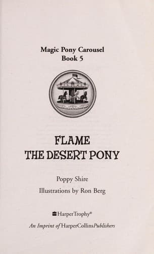 Tapa de Flame the desert pony