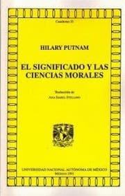 Tapa de El significado y las ciencias morales
