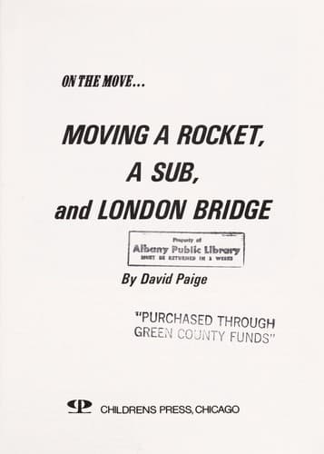 Tapa de Moving a rocket, a sub, and London Bridge