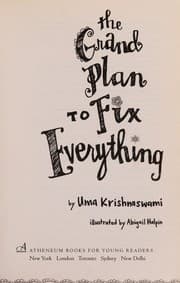Tapa de The grand plan to fix everything