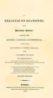 Tapa de A treatise on diamonds, and precious stones, including their history. Natural and commercial