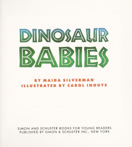 Tapa de Dinosaur babies