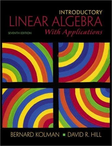 Tapa de Introductory linear algebra with applications.