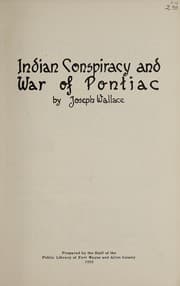 Tapa de Indian conspiracy and War of Pontiac
