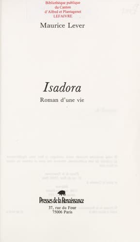 Tapa de Isadora