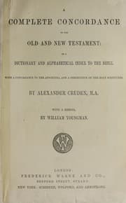 Tapa de A complete concordance to the Old and New Testament