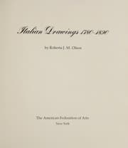Tapa de Italian drawings, 1780-1890