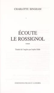 Tapa de Écoute le rossignol