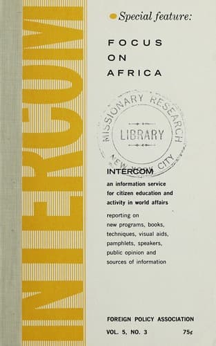 Tapa de Focus on Africa