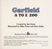 Tapa de Garfield A to Z zoo