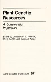 Tapa de Plant genetic resources