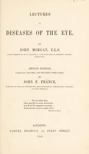 Tapa de Lectures on diseases of the eye