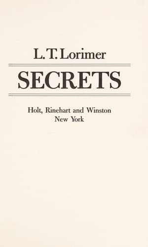 Tapa de Secrets