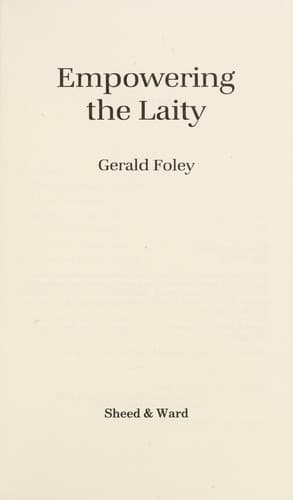 Tapa de Empowering the laity