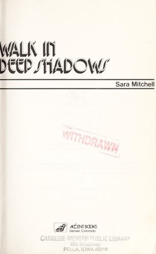 Tapa de Walk in deep shadows