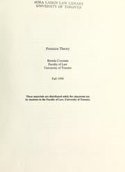 Tapa de Feminist theory