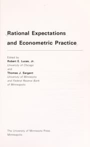 Tapa de Rational Expectations and Econometric Practices
