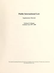 Tapa de Public international law