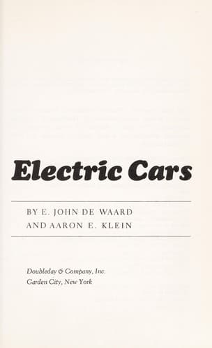 Tapa de Electric cars