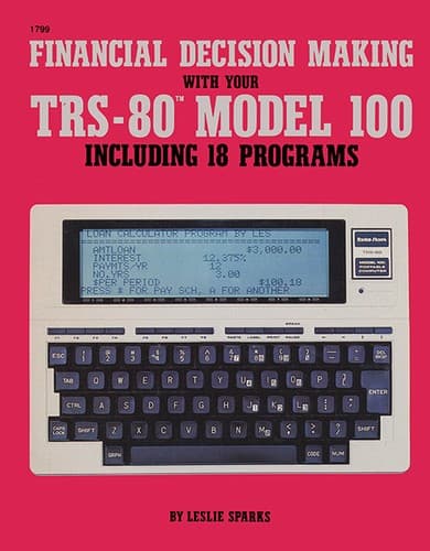 Tapa de Financial decision making with your TRS-80 Model 100, including 18 programs