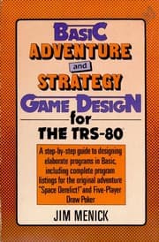 Tapa de Basic adventure and strategy game design for the TRS-80