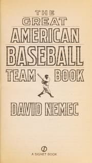 Tapa de The great American baseball team book