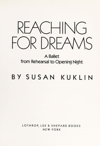 Tapa de Reaching for dreams