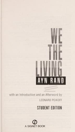 Tapa de We the Living