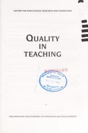 Tapa de Quality in teaching