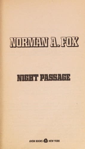 Tapa de Night Passage