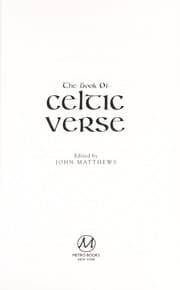 Tapa de The Book of Celtic verse