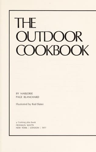 Tapa de The outdoor cookbook