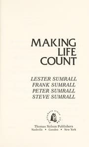 Tapa de Making life count