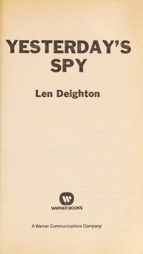 Tapa de Yesterday's spy