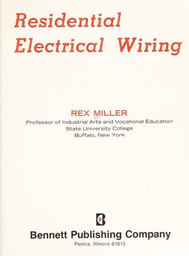 Tapa de Residential electrical wiring
