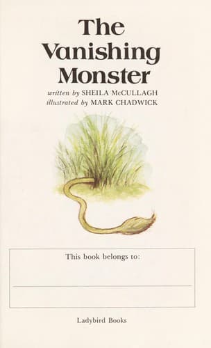 Tapa de The vanishing monster
