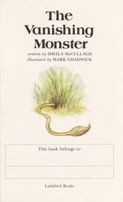 Tapa de The vanishing monster