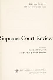 Tapa de The Supreme Court review