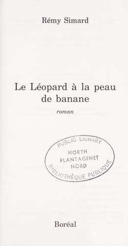 Tapa de Le léopard à la peau de banane
