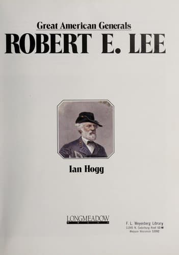 Tapa de Robert E. Lee (Great American Generals)