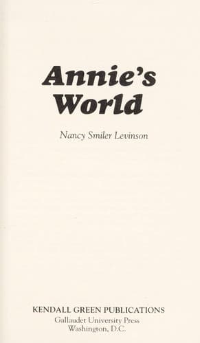 Tapa de Annie's world