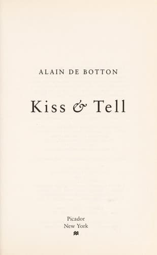 Tapa de Kiss & tell