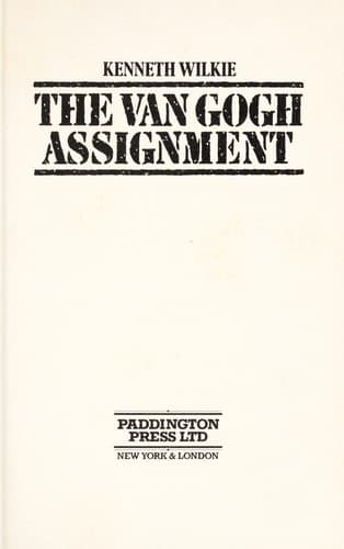 Tapa de The van Gogh assignment