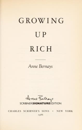 Tapa de Growing up rich