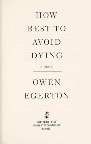 Tapa de How to best avoid dying