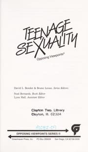 Tapa de Teenage sexuality